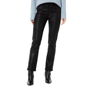 Paige - Cindy High Rise Straight Leg Luxe Coated Denim Jean
